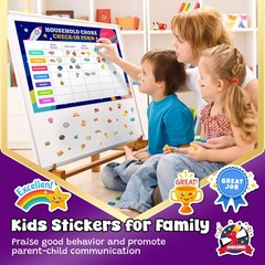 Smelly Reward Stickers for Kids – 48 Sheets 12 Scents 1320 Pieces, Scented Sc…