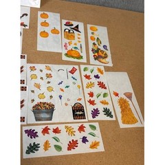 Creative Memories Medley Autumn Stickers Fall Harvest Pumpkin Leaf Scrapbooking