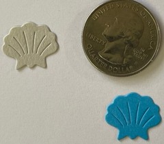 MINI SEA CREATURES Die-Cut Set(16pc)Starfish•Turtle•Crab •Ocean•Jellyfish•Whale•