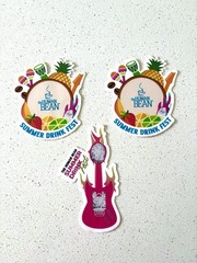 Human Bean coffee Summer Stickers