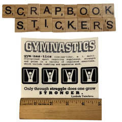 BIG Gymnastics Dance Scrapbook Lot Papers Stickers Borders Titles Craft Supplies