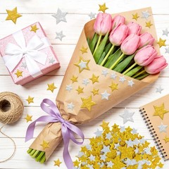 1032Pcs Foam Stickers Glitter Star Sticker Gold Silver Stars