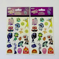 Inside Out 2 Sticker Pack 4 Sheets Disney Pixar Cute Emotion Kids Party Favors