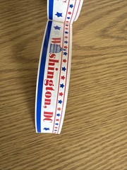 S.R.M. Titles Banner Stickers Washington DC Sticker Roll Vintage HTF Capital ￼