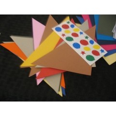 Lot home class pre-cut Triangles, many stickers 29 studio