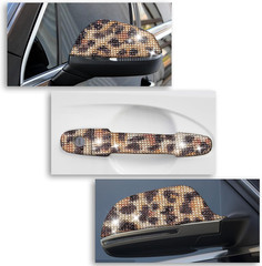 12000PCS Leopard Print Rhinestone Sticker with 2Mm Rhinestone Crystal Bling Self