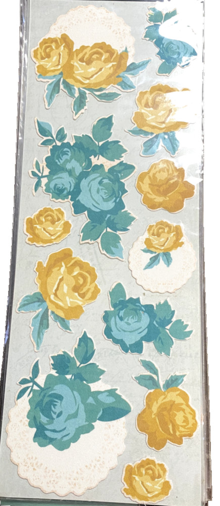 Colorbox Antique Paperie 12 Fabric stickers