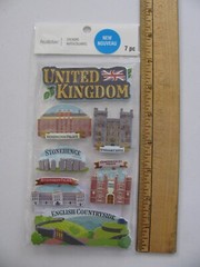Recollections Dimensional Stickers UNITED KINGDOM Palaces Castle Countryside