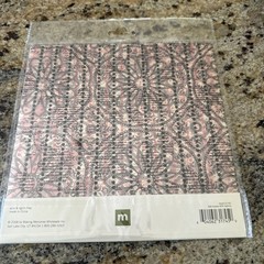 NEW Making Memories Sabrina Acetate Sheets 8×8 multipack, Pink, Black Set of 6