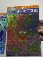 The Muppets Glitter Stickers 2 Sheets Kermit The Frog Miss PiggyNOS