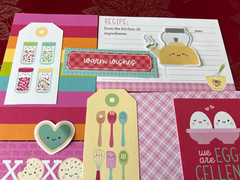 #K14 -DOODLEBUG BAKE ME HAPPY MADE WITH LOVE DOODLEBUG SCRAPBOOK CARD KIT 9pcs