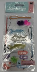 NEW Jolee’s + ProvoCraft Sticker Lot – 6 Items – Father’s Day Fishing Handyman