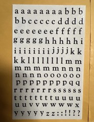 Mrs. Grossman’s Large Stickers Black Alphabet Lower Case