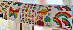 New Retro and Vintage Hambly Studios Sparkly Stickers Off the Roll: You Choose!