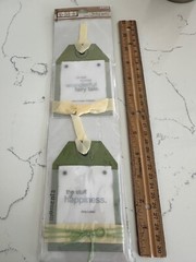 Colorbok Kolette Green Pocket Quotes 2PC Moments Fairy Tale Scrapbooking Crafts