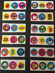 LOT of 36 Vintage 90’s CTP Scratch and Sniff Stickers STRONG SCENT 80’s Trend