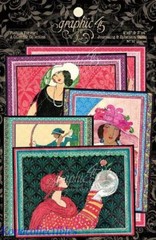 Graphic 45 Fashion Forward Journaling & Ephemera Cards 32 Pcs.4×6, 3×4″