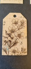 10pc Floral Botanical Design Paper Printed Tags for Gifts, Journal, Ephemra