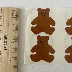 Vintage 1979 MRS GROSSMAN’S Stickers Sheet 6 BEARS