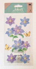 Jolee’s Vellum Purple Flowers & Yellow Butterflies Scrapbooking Stickers