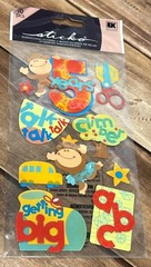 RARE EK SUCCESS STICKO SPP1VEL44 5 FIVE YEARS OLD SET OF STICKERS 5TH BIRTHDAY