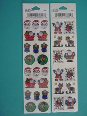 Frances Meyer Stickers CHRISTMAS (4) Sheets-Sealed Packages Santa Angels Teddies