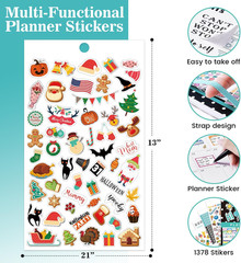 Planner Stickers – 28 Sheets, Journal Stickers for Monthly, Weekly and Daily, 13
