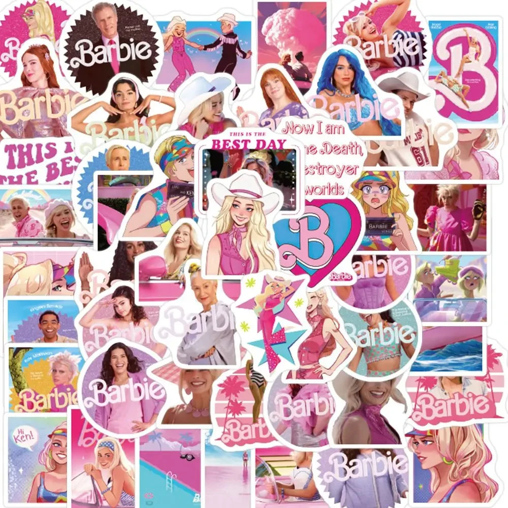 50pcs Barbie, The Movie Vinyl Stickers – Laptop, Water-Bottle, Phone, Bike
