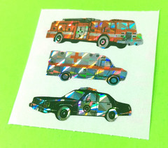 Vintage Prismatic Great 7 Emergency Vehicles Sticker Mod