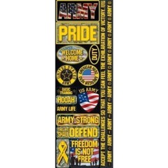 Signature Series 2012 Cardstock Combo Stickers 4.25″X12″-Army