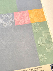 EK Success STICKO Embossed Scrapbook Stickers – PASTEL BORDERS & SHAPES – 17 pcs