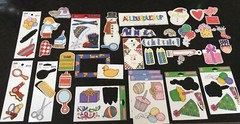 Mixed Lot Of Scrapbook Scrapbooking Accents Cut-Outs Various Themes