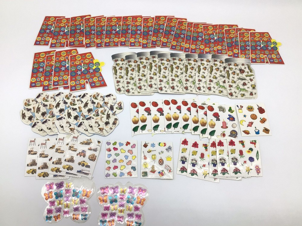 Portal Publications Reward Stickers LOT Over 60 Sheets Scrapbook Scrapbooking