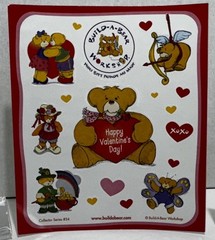 VTG HTF Build-A-Bear Stickers Booklet Valentine’s Day Collector’s Series #34