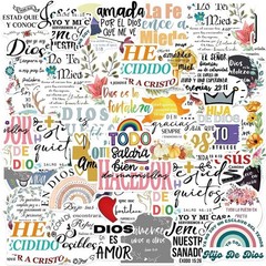150Pcs Spanish Jesus Christian Stickers, Bible Verse Sticker for Laptop, Wate…
