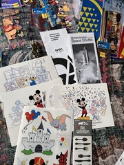 Mixed Lot of Stickers Tickets Guides . Stickopotamus, Disney, Paper Stuff Etc
