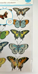 Martha Stewart Crafts Butterfly Stickers EK Success 2008- 10 Count New