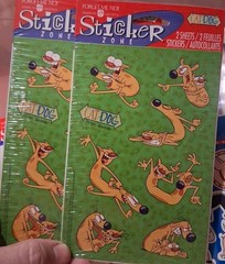 Vintage 1998 CatDog Stickers Nickelodeon Cartoons 2 sealed pks, 4 sheets