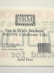 SRM Stickers Celebrate Life 40091 Breast Cancer Survivor Endurance Hope Ribbon