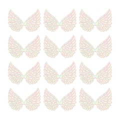 12Pcs Angel Wings for Crafts, White Angel Wings Wings(3.4 Inch)