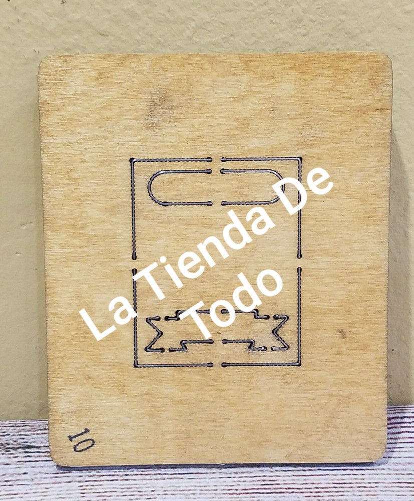 WOOD WOODEN PAPER CUTTING BLADE DIE SEED PACKET FITS ACCUCUT SYS READ