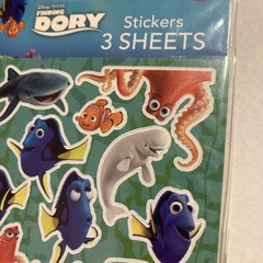 Disney Pixar Finding Dory Stickers 3 Sticker Sheets 12 Designs NEW (2) 2017