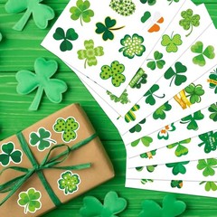 Irish St. Patrick’s Day Vinyl Stickers – 309 Pieces, Multi-Surface Use