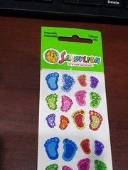 Sandylion Colorful Prismatic Feet Footprints 1 sheet NIP 3 mods