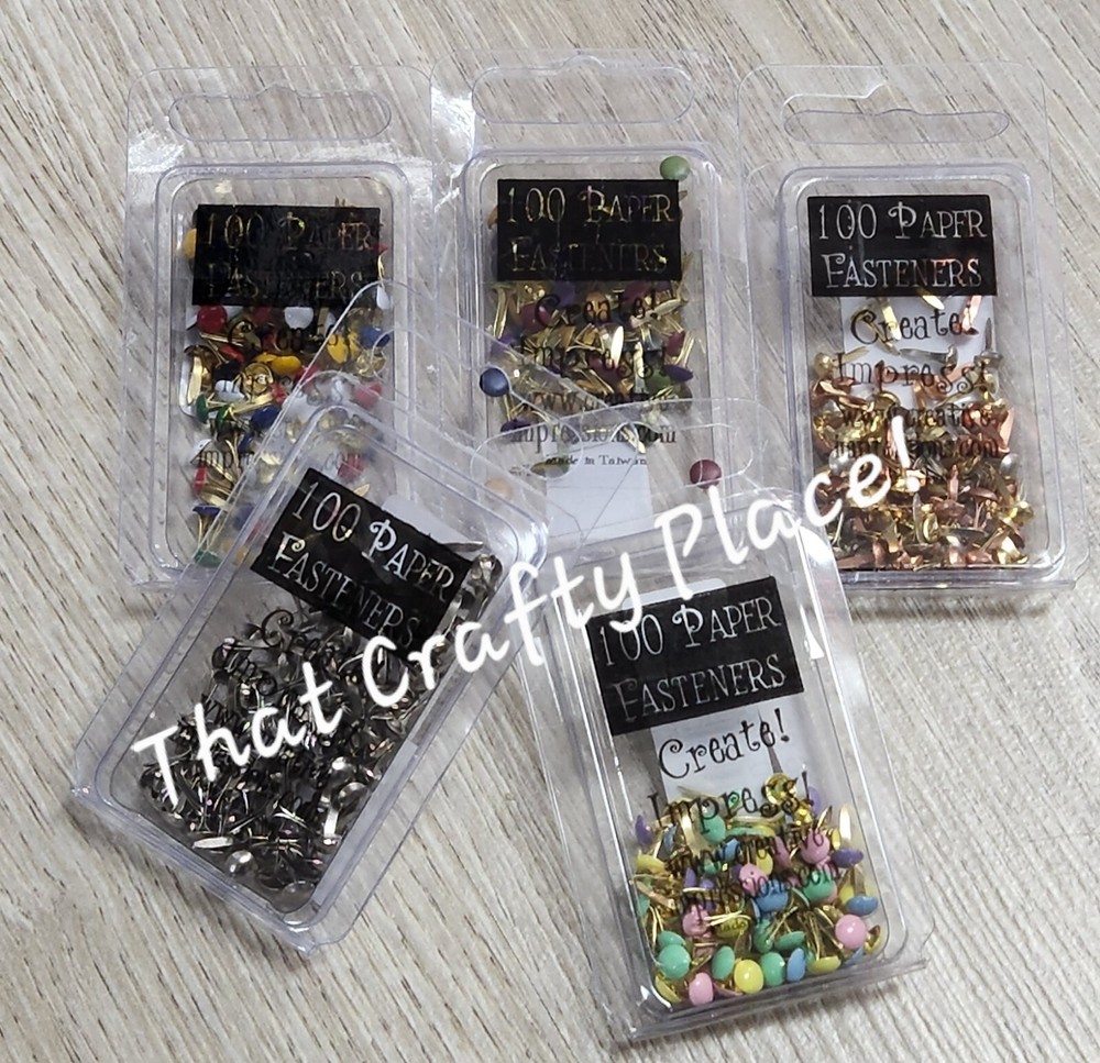 Creative Impressions MINI ROUND BRADS (Choose from 9) Paper Fasteners 100pc