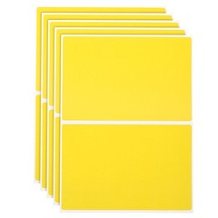 120 Sheet Yellow Label Stickers 3 x 2 Inch Rectangle Coding Labels for Office