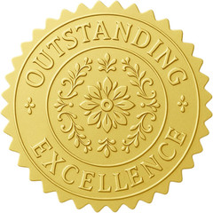 2 Inch Gold Foil Certificate Seals–120 Pcs Embossed Seals Stickers for Awards