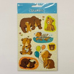 VINTAGE RETRO STICKERS Bears Balloons Farm Animals Barn Pig NEW FACTORY SEALED