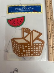 Ellison DieCuts With a View Laser Picnic Basket Watermelon Scrapbooking Craft