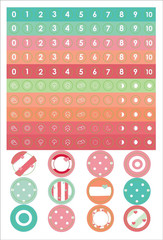 Essentials Planner Stickers for Dotted Journals (Set of 550+ Stickers. Great for